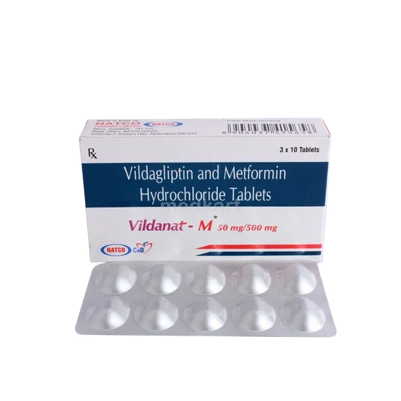 vildanat m 50/500 tablet 10's